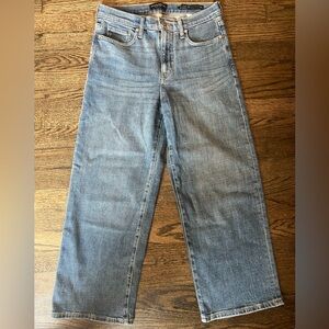 Banana Republic High Rise Wide Leg Crop Jeans